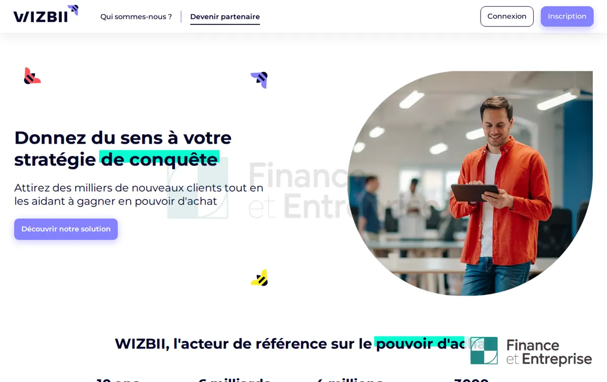 Capture : WIZBII - Donnez du sens à votre stratégie de conquête client